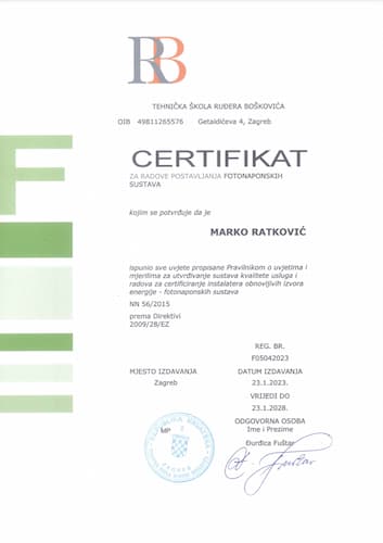 Certifikat